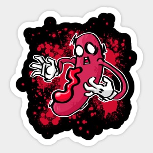 Murder HotDog Sticker